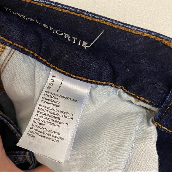 AMERICAN EAGLE OUTFITTERS Hi-Rise Shortie Shorts Super Stretch Size 2 - Picture 5 of 6